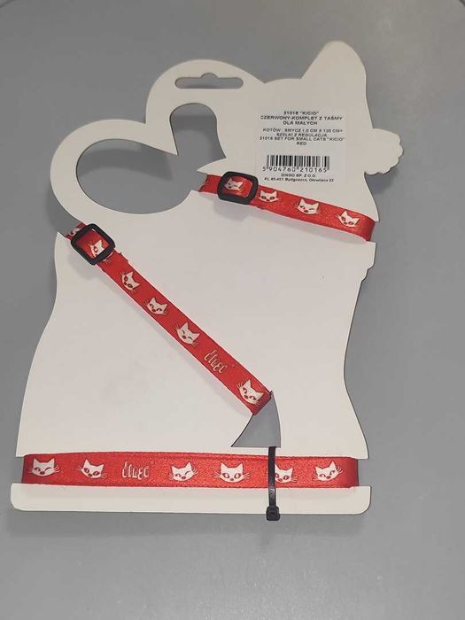 Szelki Dla Małego Kota Rozmiar S Dingo Czerwone Nowe [2]