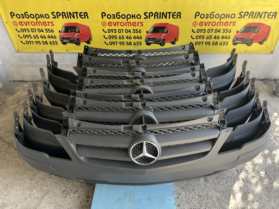 бампер передній віто w639 рестайлінг vito viano