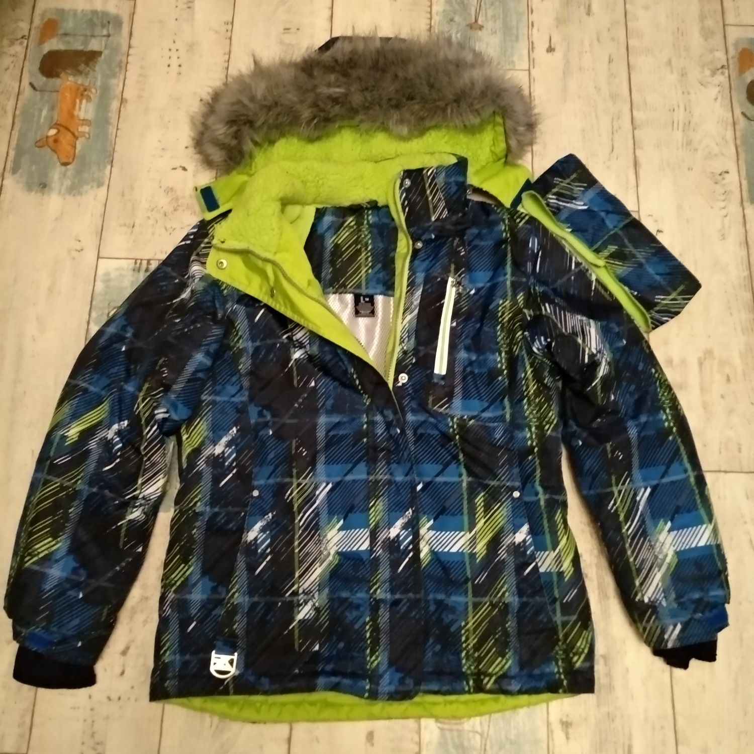 Лыжная, горнолыжная детская куртка термокуртка, р.140-152