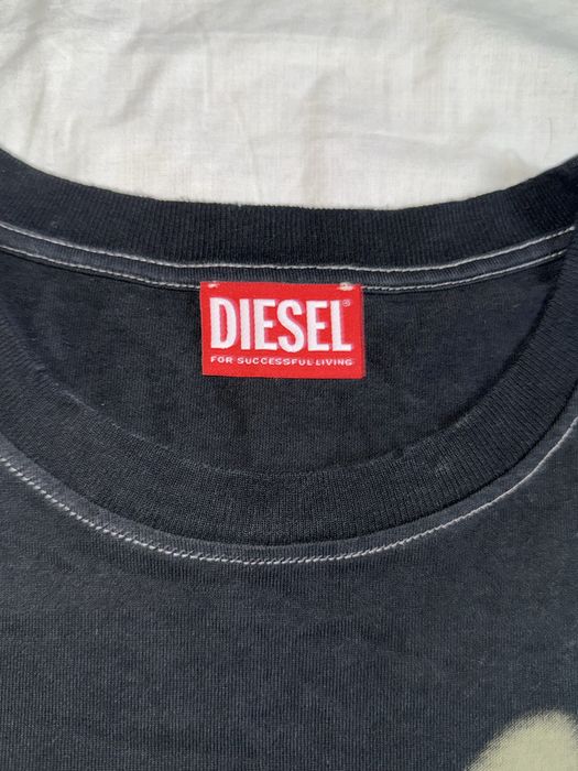 футболка Diesel T-Just-N13 с выцветшим принтом