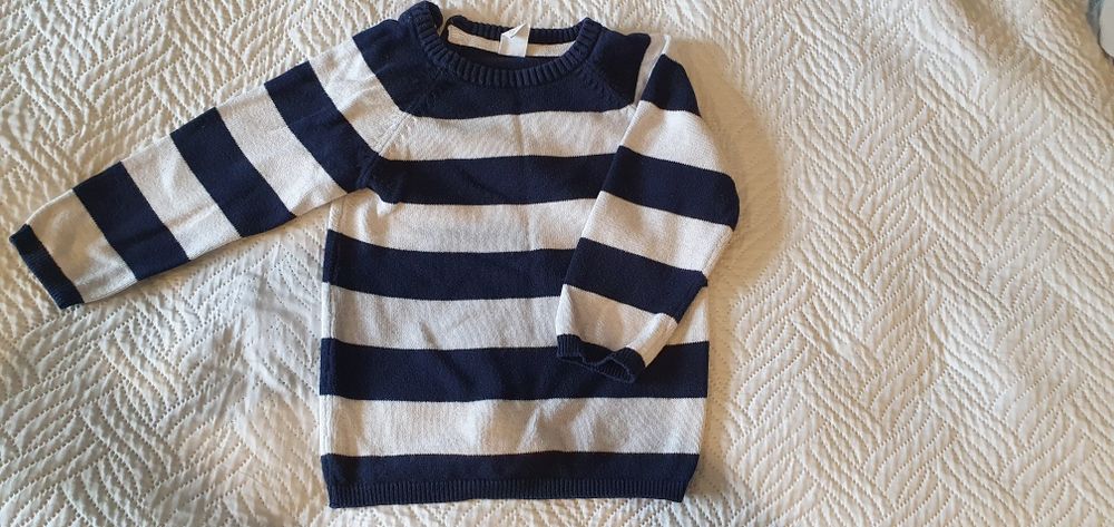 Dziecięcy sweter w paski h&m rozm. 92