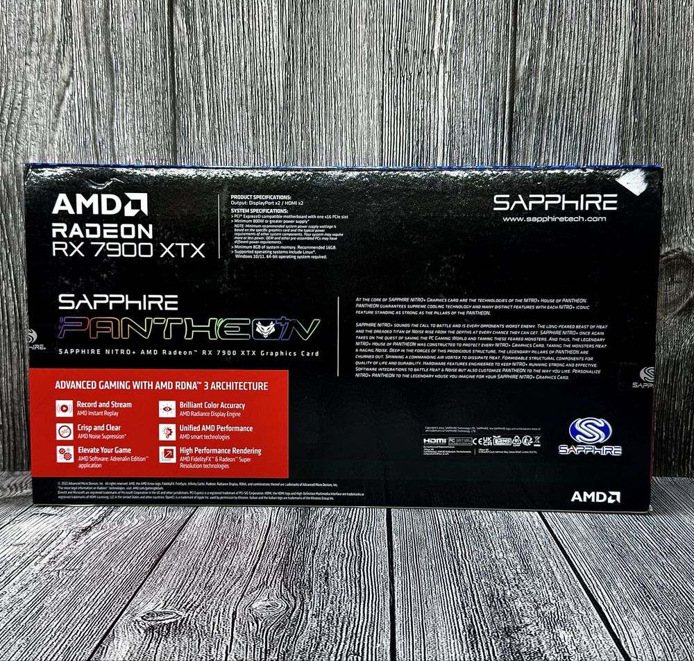 SAPPHIRE NITRO+ Vapor-X AMD Radeon RX 7900 XTX Gaming OC 24GB. New!