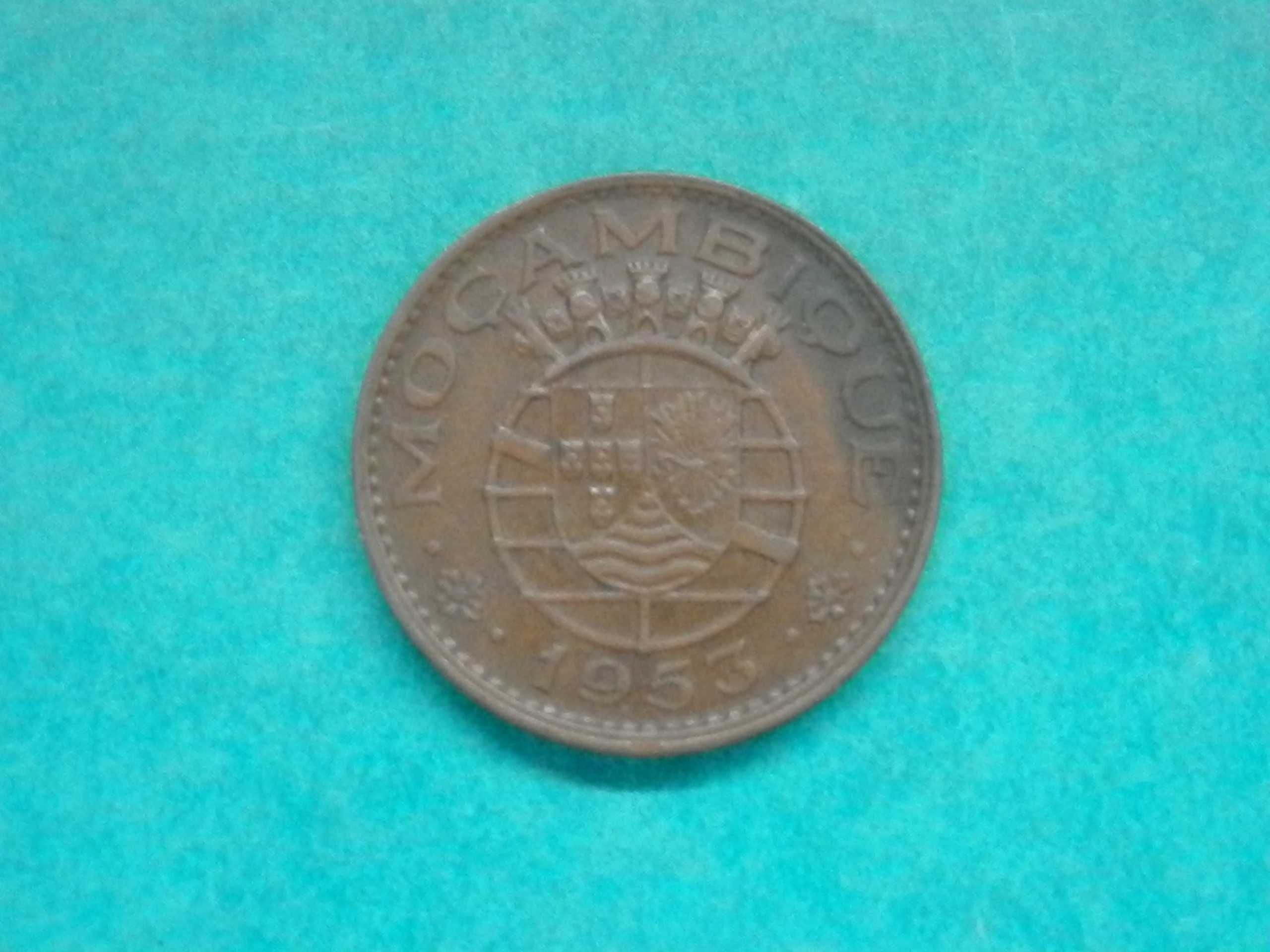 500 - Moçambique: 50 centavos 1953 bronze, por 1,50