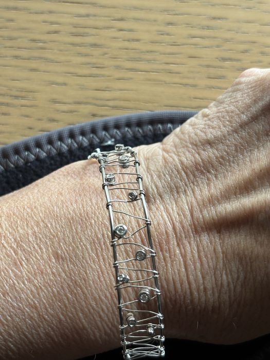 TOUS. Pulseira em prata.