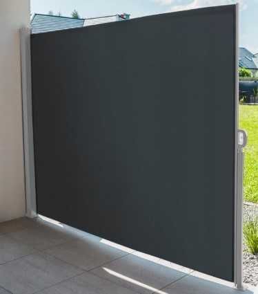 Markiza tarasowa boczna roleta w kasecie zwijana osłona na taras