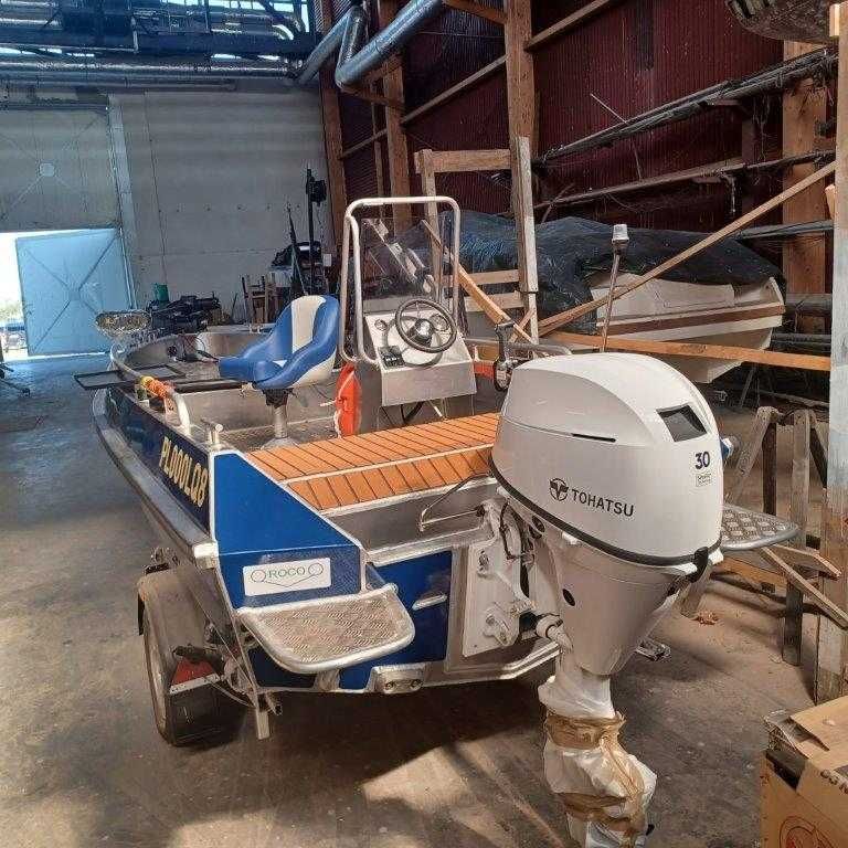 piękna doskonale pływająca na gwarancji aluminiowa łódka wyprawowa