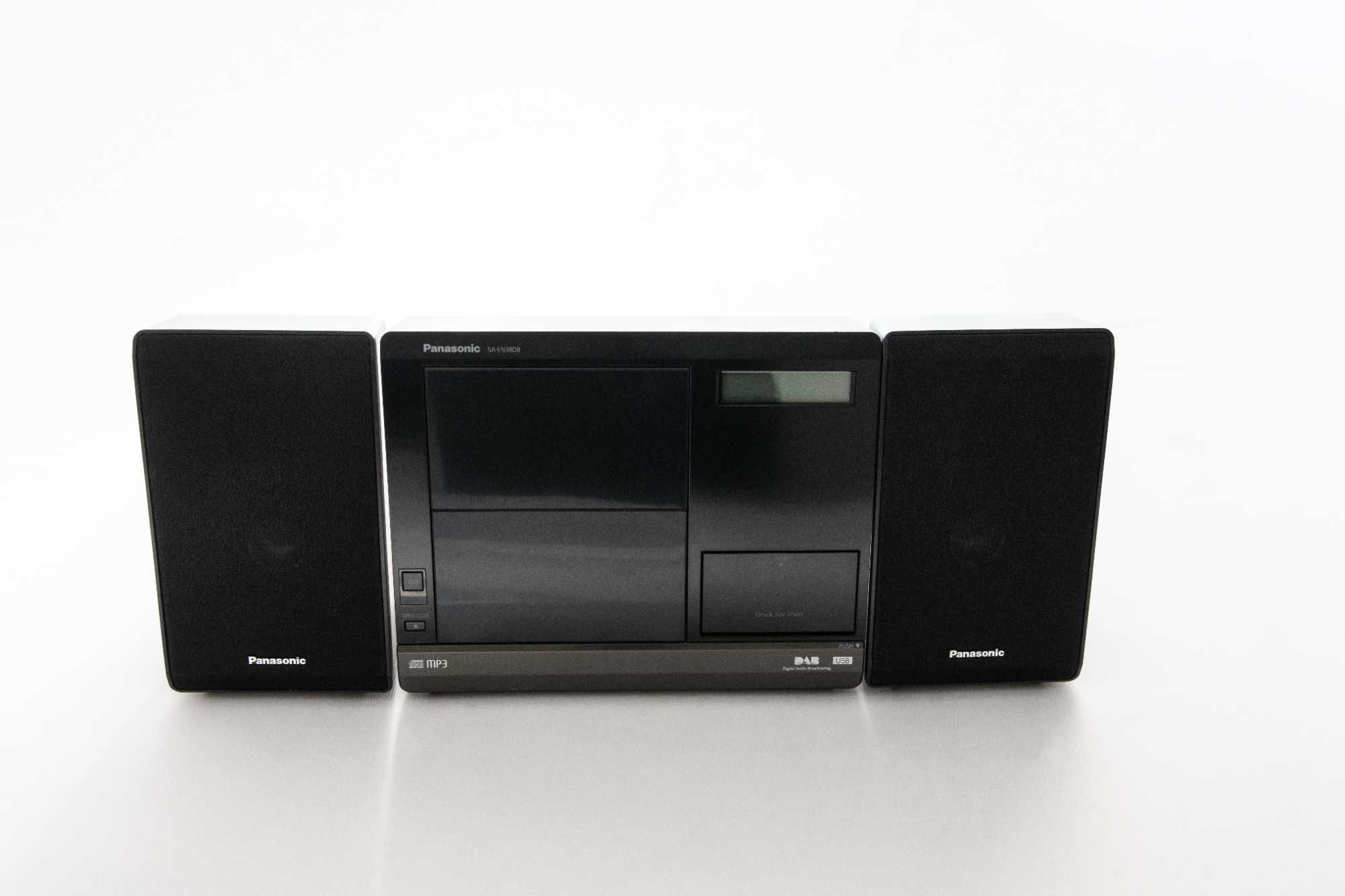 Zestaw stereo miniwieża CD Ipod FM DAB Panasonic SA-EN38DB