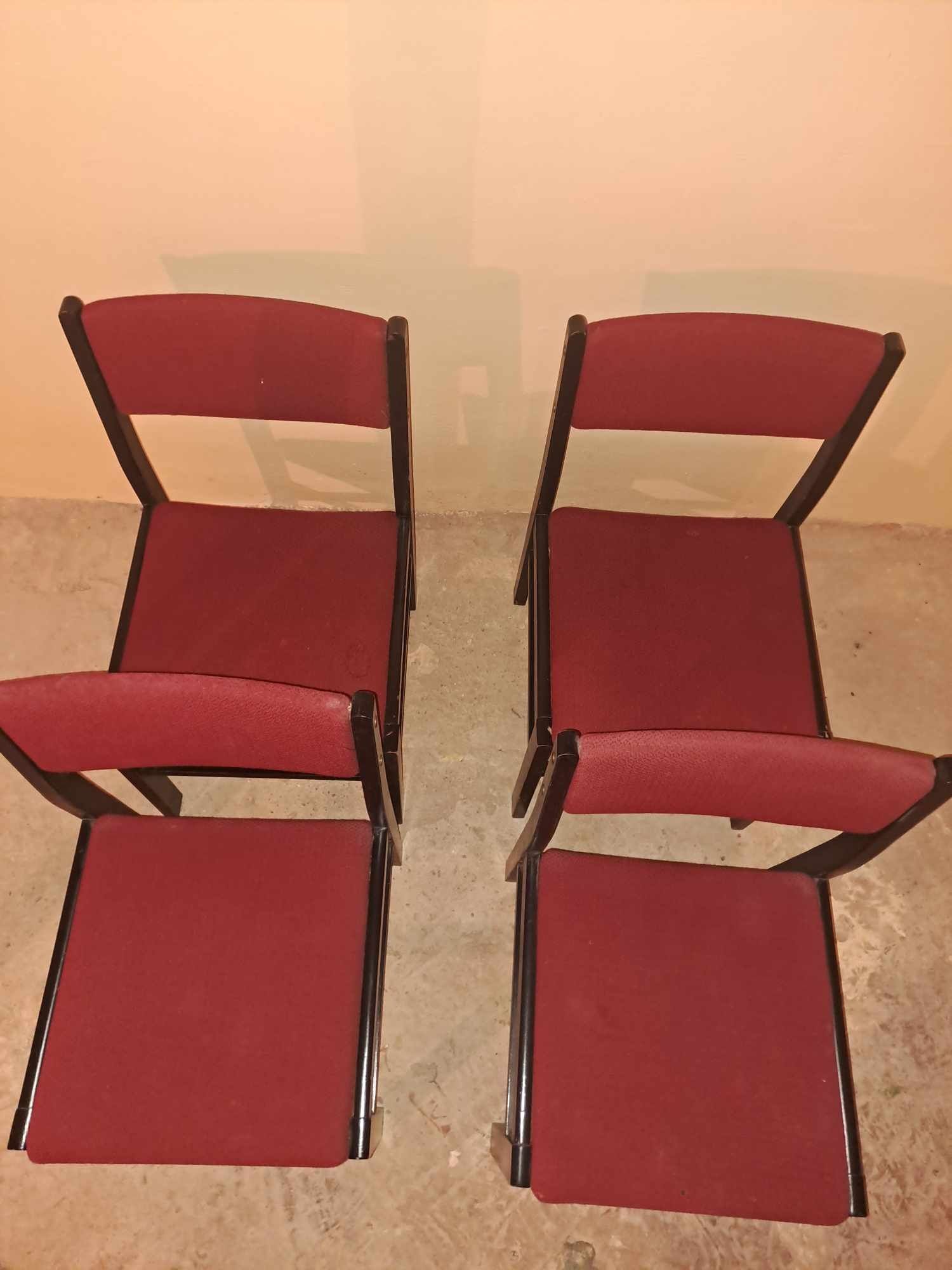 Komplet 4 krzeseł stołowych krzesła drewniane krzesła do jadalni