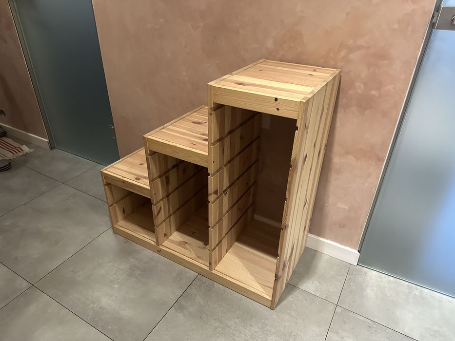 TROFAST rama, jasna sosna, 94x44x91 cm