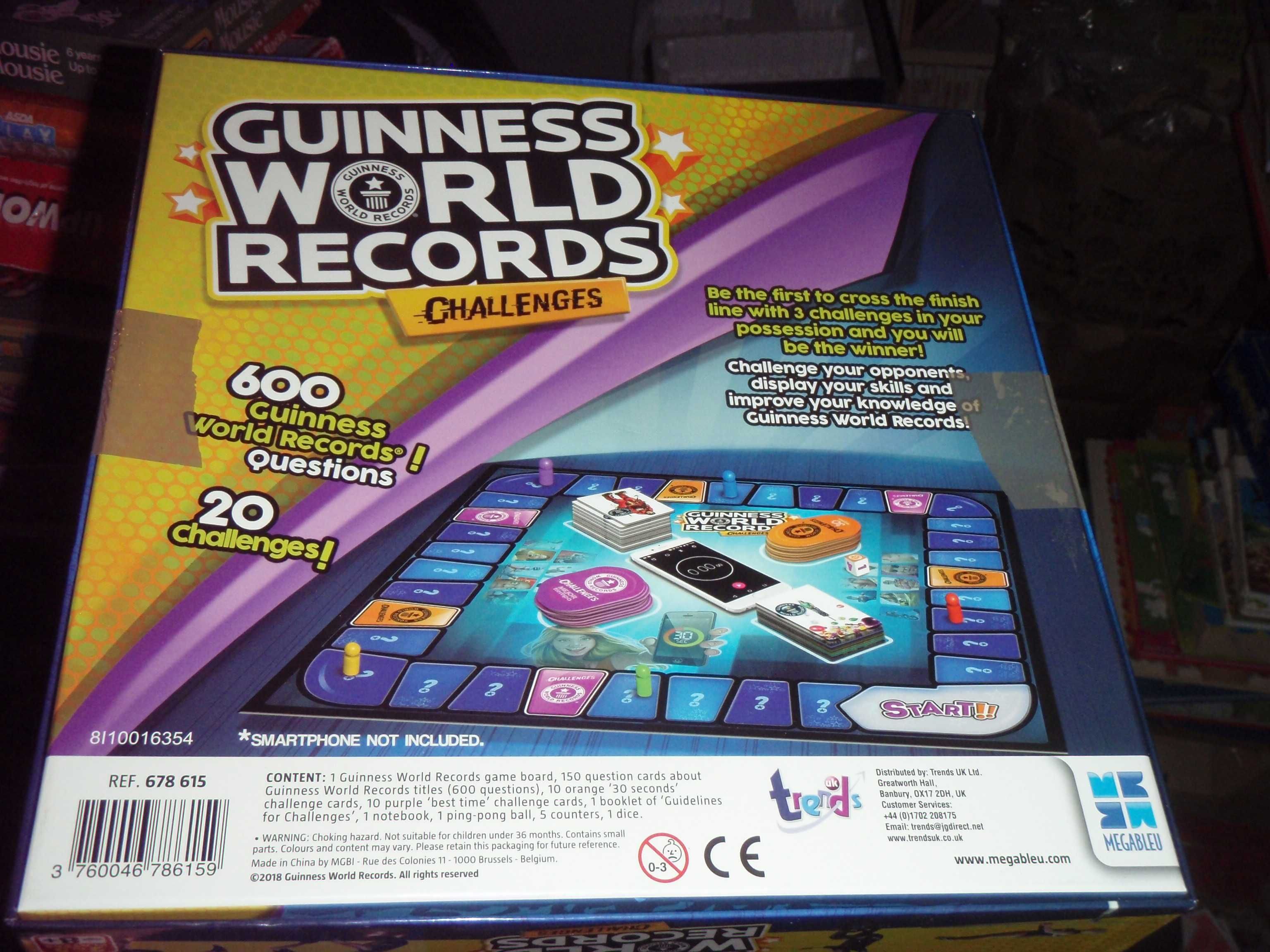 Gra angielska GUINNESS WORLD RECORDS Challenges - WYZWANIA + gratis