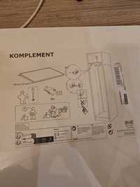 Półka Ikea komplement pax 75x58 biała