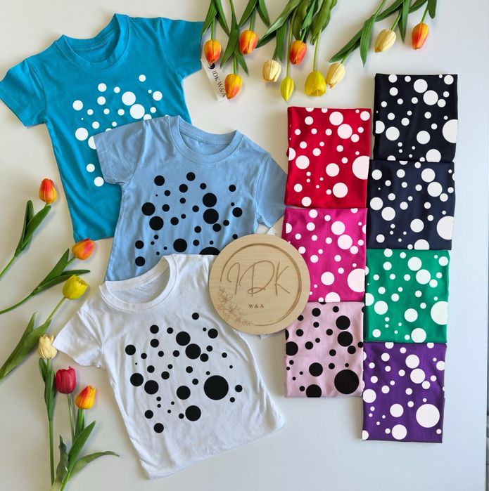 Dzien kropki koszulka bluzka t-shirt rozmiar 92-152cm