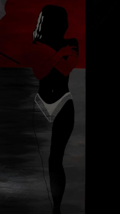 Komplet Dwóch Obrazów ,,Dama z Parasolem'' (60x90cm) + A4 unikat