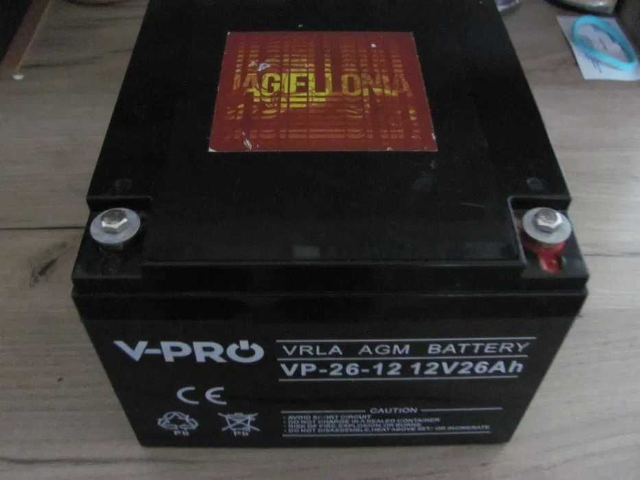 Akumulator AGM VRLA VPRO 26Ah 12V Volt Polska