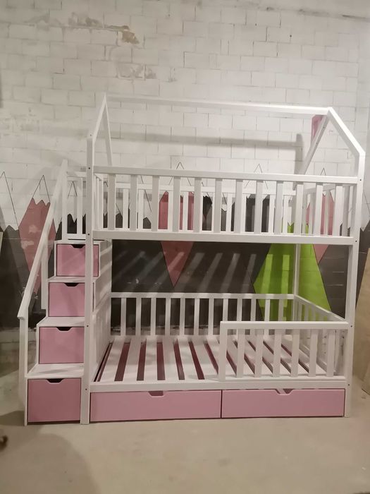 Двоповерхове ліжко будинок двухярусная кровать