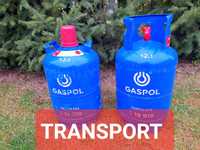 Butla gazowa 11 kg, pełna Gaspol, transport