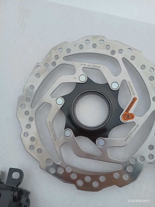 Klamki Shimano BL-MT200 zaciski hamulcowe tarcze SM-RT10 160mm kpl.