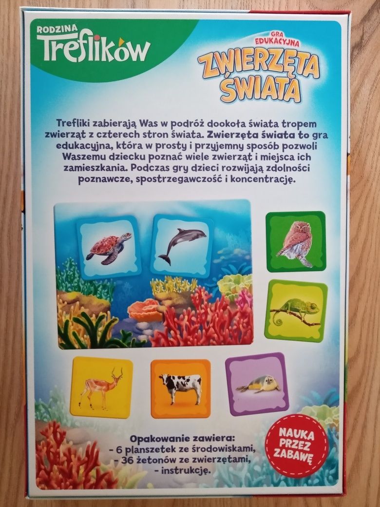 Gra edukacyjna Zwierzęta Świata