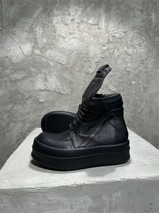 Rick Owens Geobasket Double Bumper/Megabumper Black/Преміум якість!