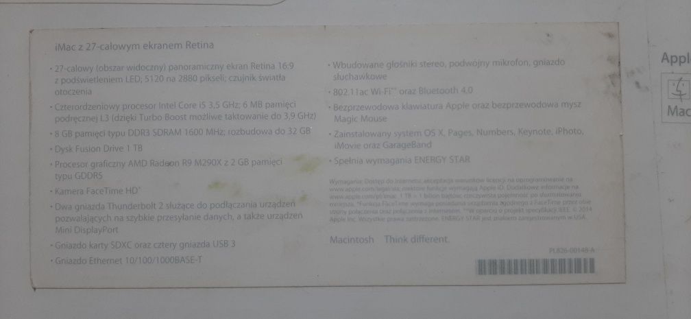iMac 27 дюймів  2014 р