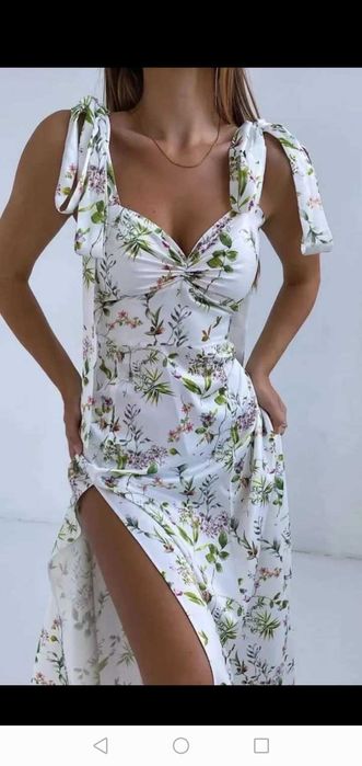 Vestido com racha de lado S /m