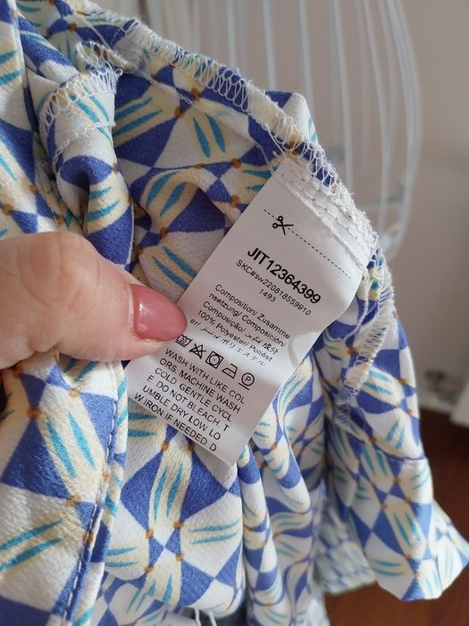 Blusa de trespasse | multicor | manga comprida | Shein | Tamanho S