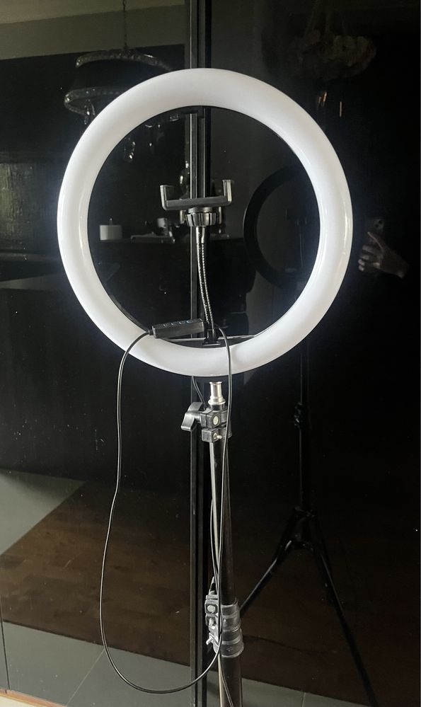 Lampa QS-0390 selfie pierścieniowa zdjęcie ring led makijaż