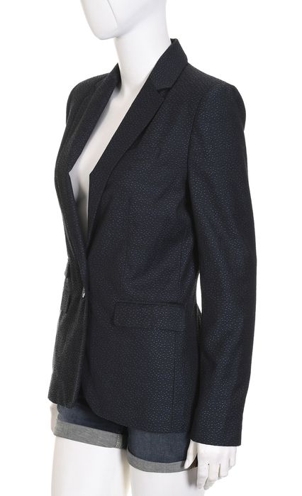 NEXT taliowana granatowa marynarka damska w rzucik żakiet blezer 34 36