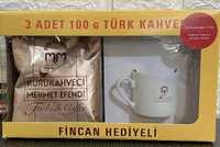 Кофе Efendi, молотый, турецкий, подарочный набор с чашкой, 300 гр