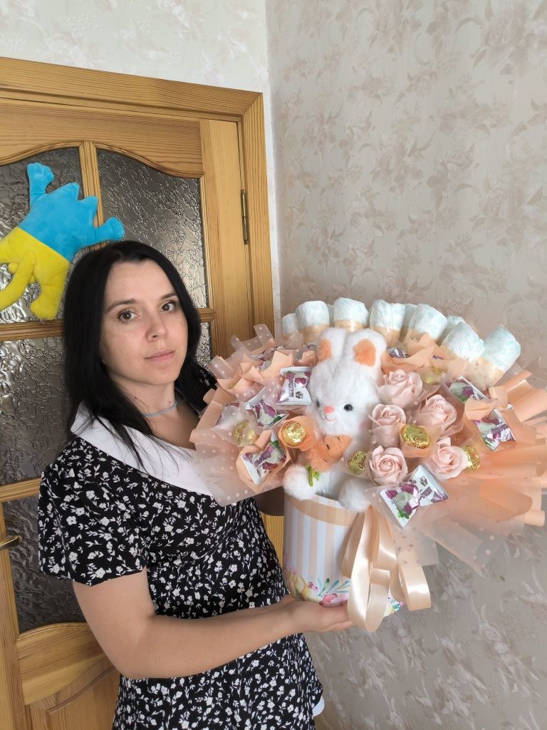 Букет із цукерок солодкий букет чоловічий букет