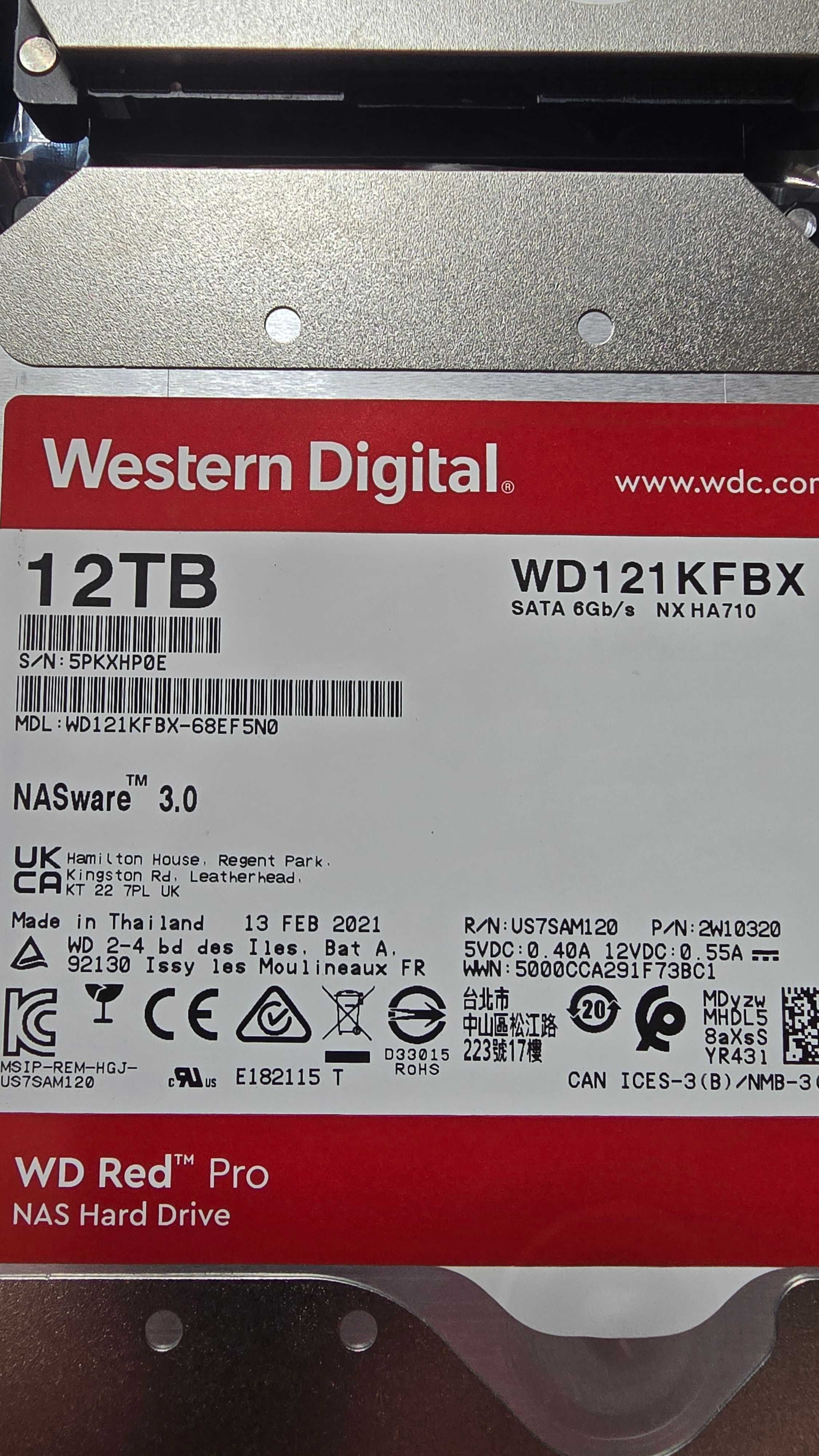 Dysk WD Red PRO 4x12 TB WD121KFBX