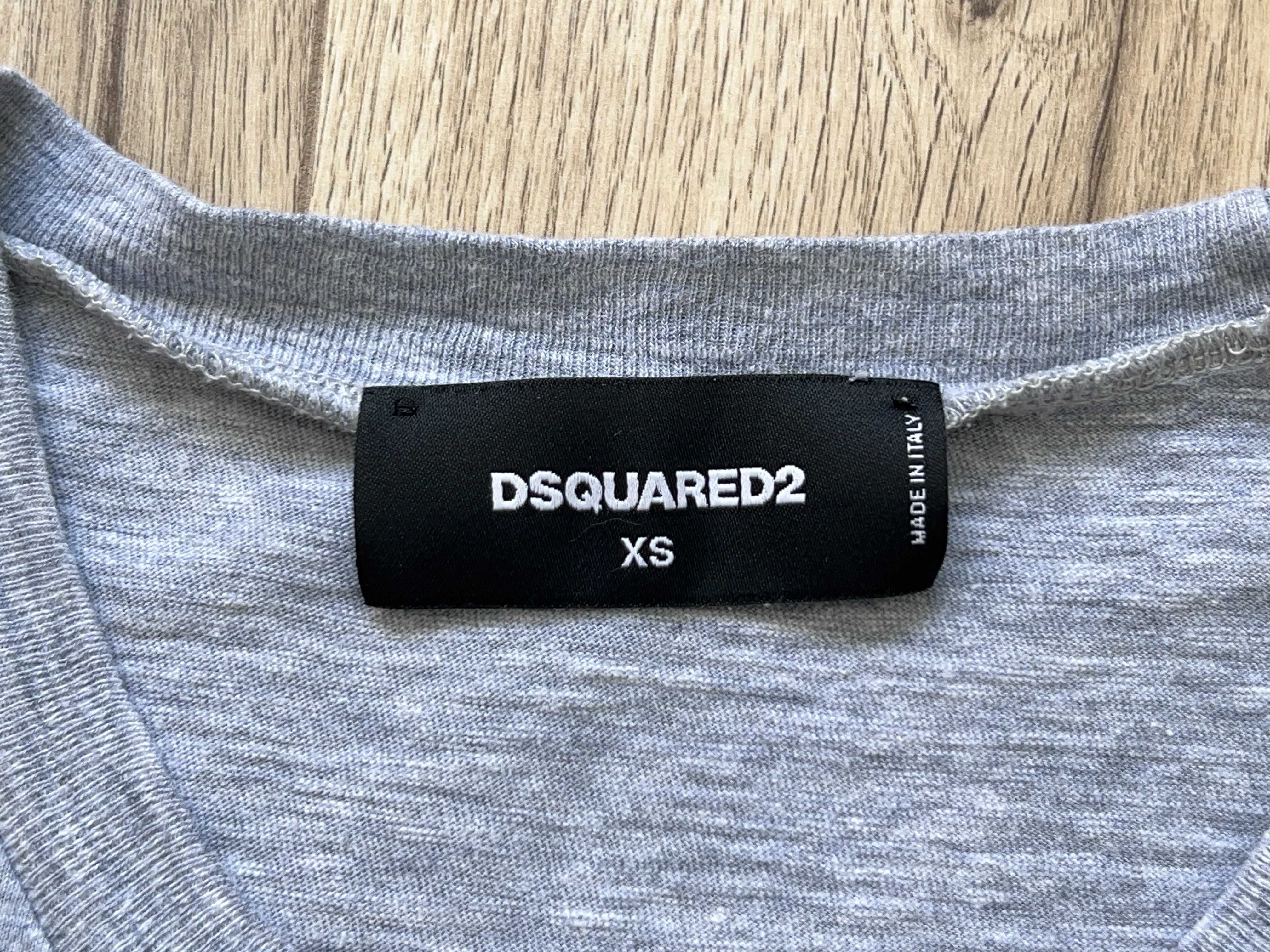 Dsquared2 чоловіча футболка біг лого оригінал діскваред сіра розмір S