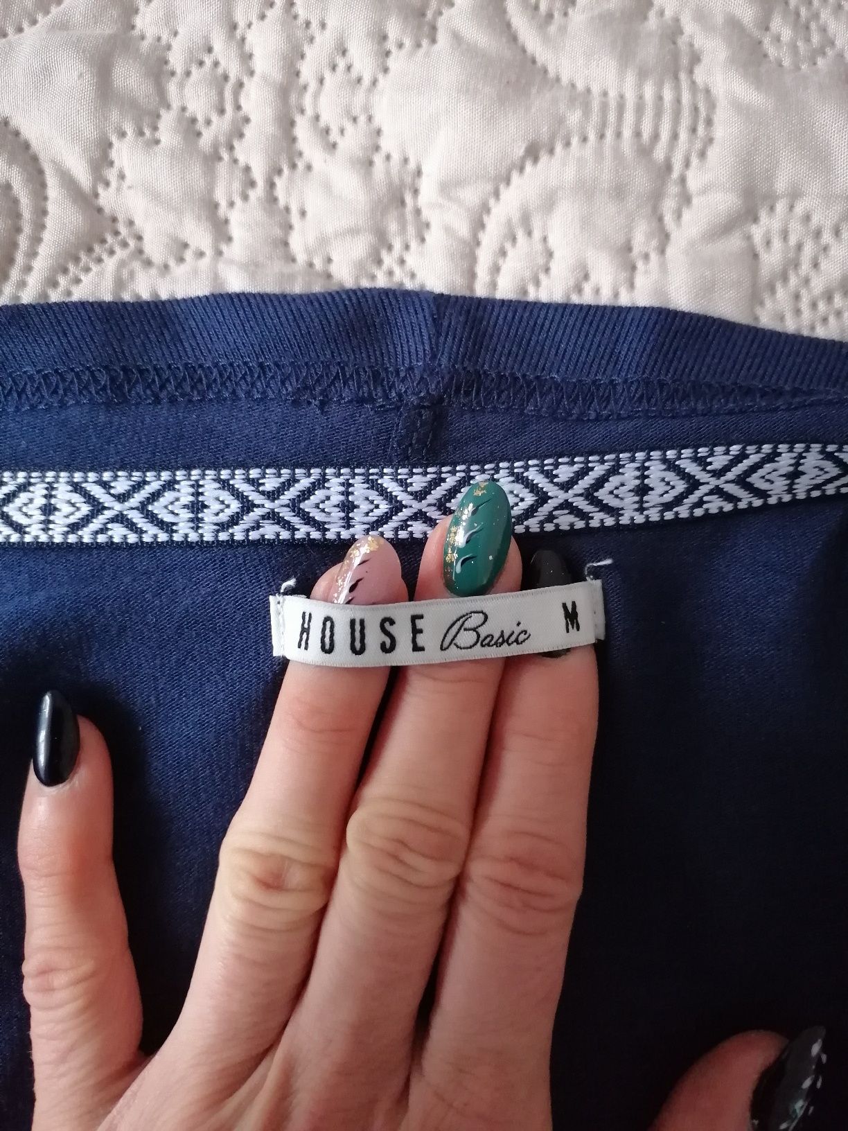 Sweter kardigan granatowy M. Nowiutki.
