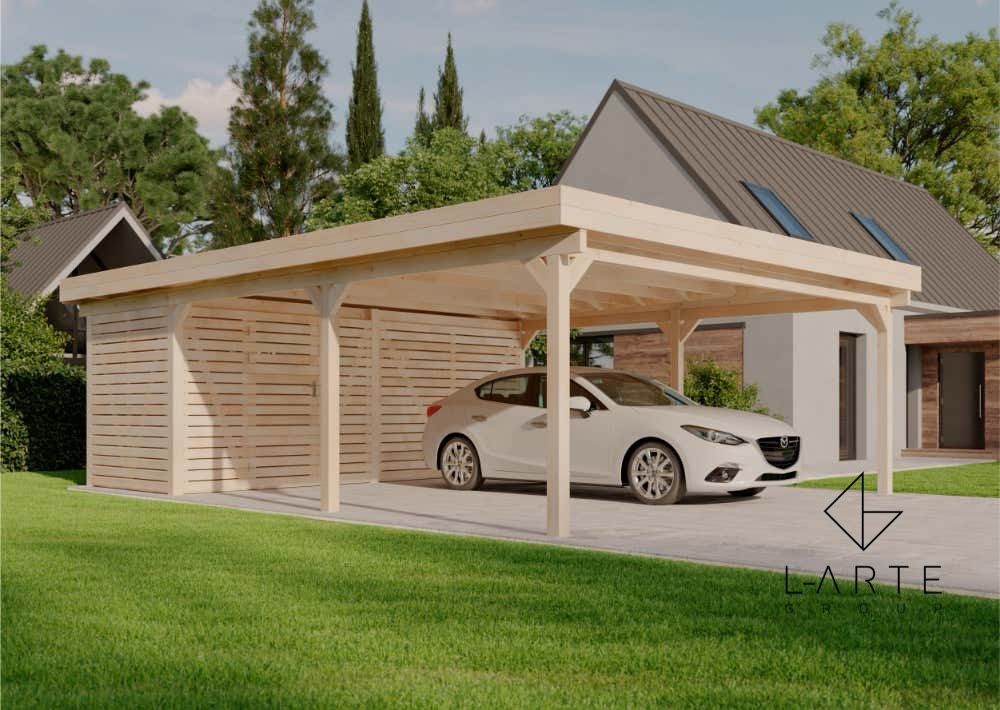 SOBO II  Wiata carport + schowek narzędziowy 800x600 cm