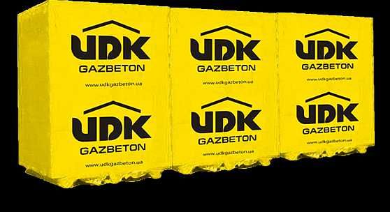 Акція!Клей у подарунок. Газобетон ЮДК (UDK). Пінобетон