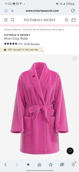 Халат Victotia secret Вікторія сікрет Хs-М, М-l оригін