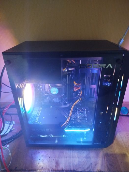 Игровой ПК + Моник rtx 4060 Компьютер Системный Блок i5-10400f 16GB rt