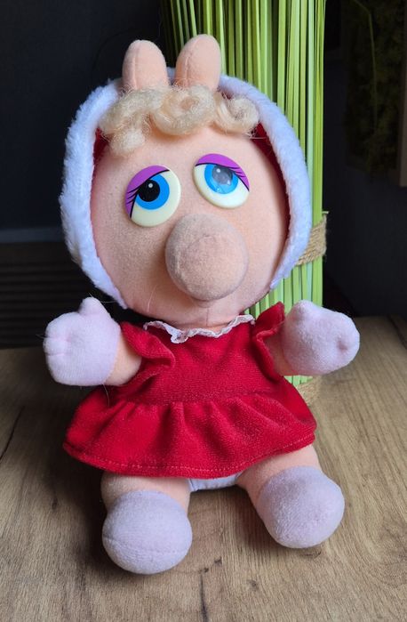 Maskotka vintage 1987 świnka mis Piggy Mapety Muppets PRL