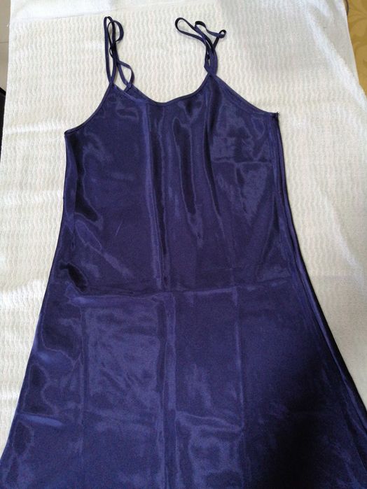 Camisa dormir em cetim, tamanho 36
