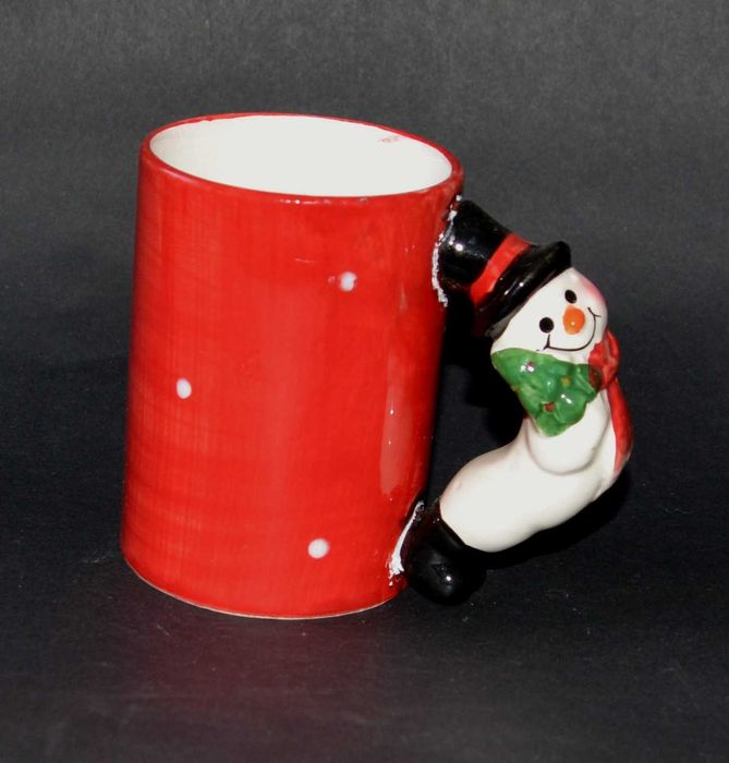 Ceramiczny Kubek Świąteczny Bałwanek 300 ml