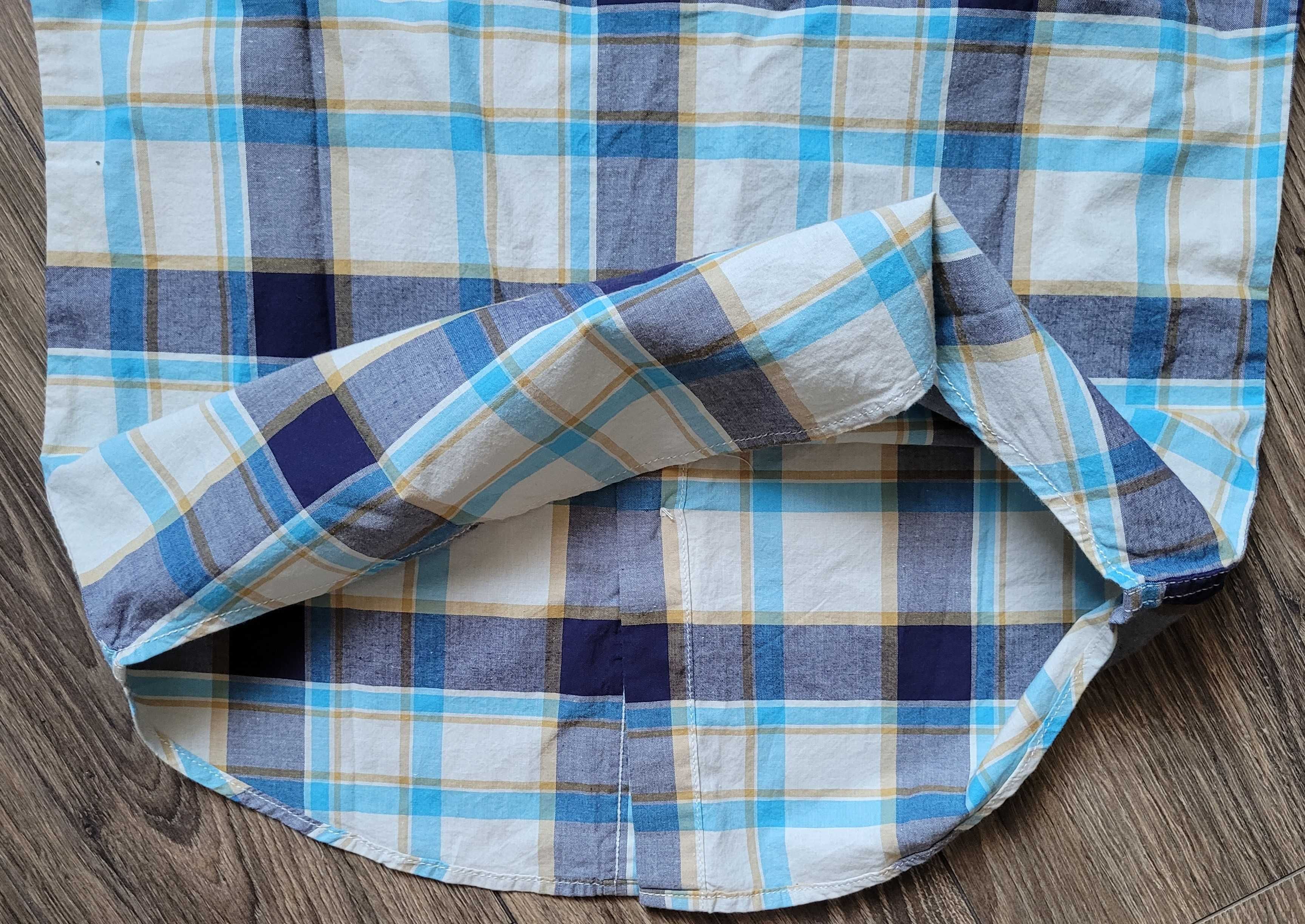 koszula krótki rękaw Levi's z kieszeniami XS slim fit w kratę bawełna