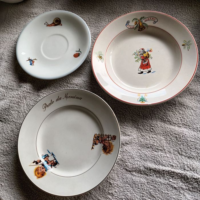 Pratos antigos infantil vista alegre Sacavém cesol