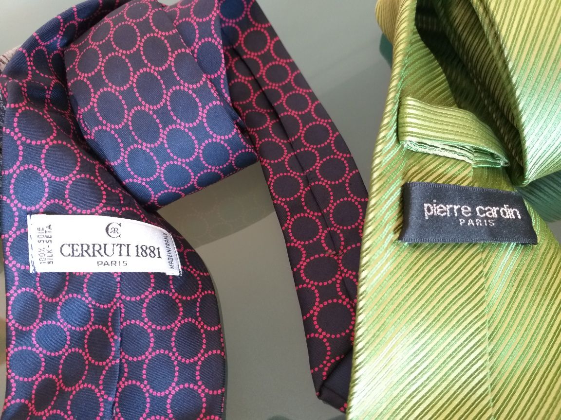 LOTE Gravatas genuínas, Dior, Cerruti, Lâncome e Pierre Cardin