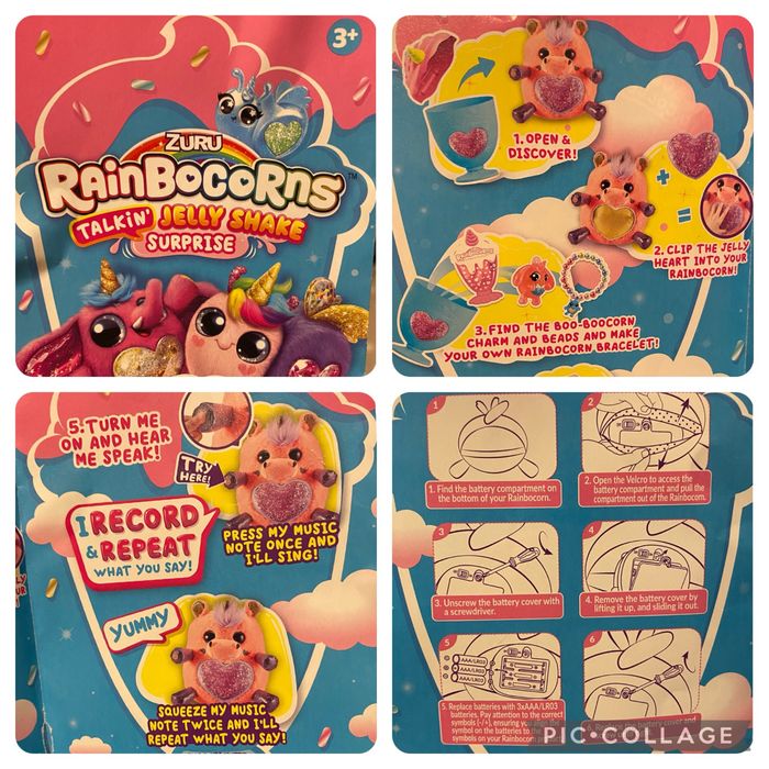 Peluche que imita e canta Rainbocorn Talkin Jelly Shake Surprise