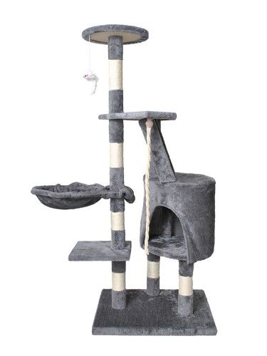 Drzewko dla kota 118 cm szare purlov