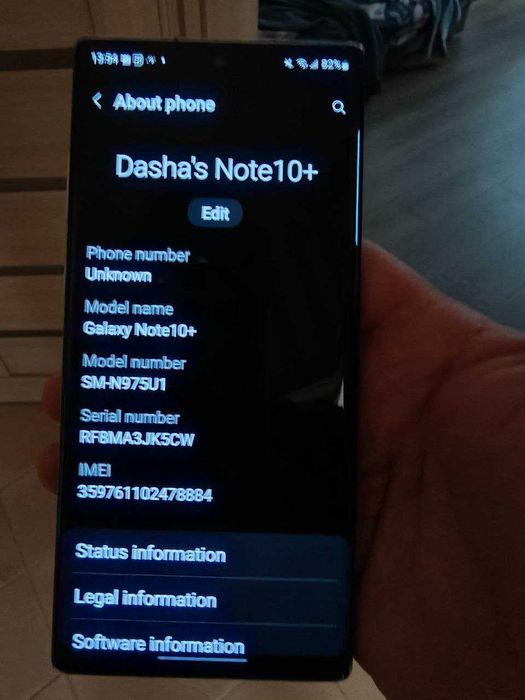 Samsung Note 10 plus snapdragon 256 gb