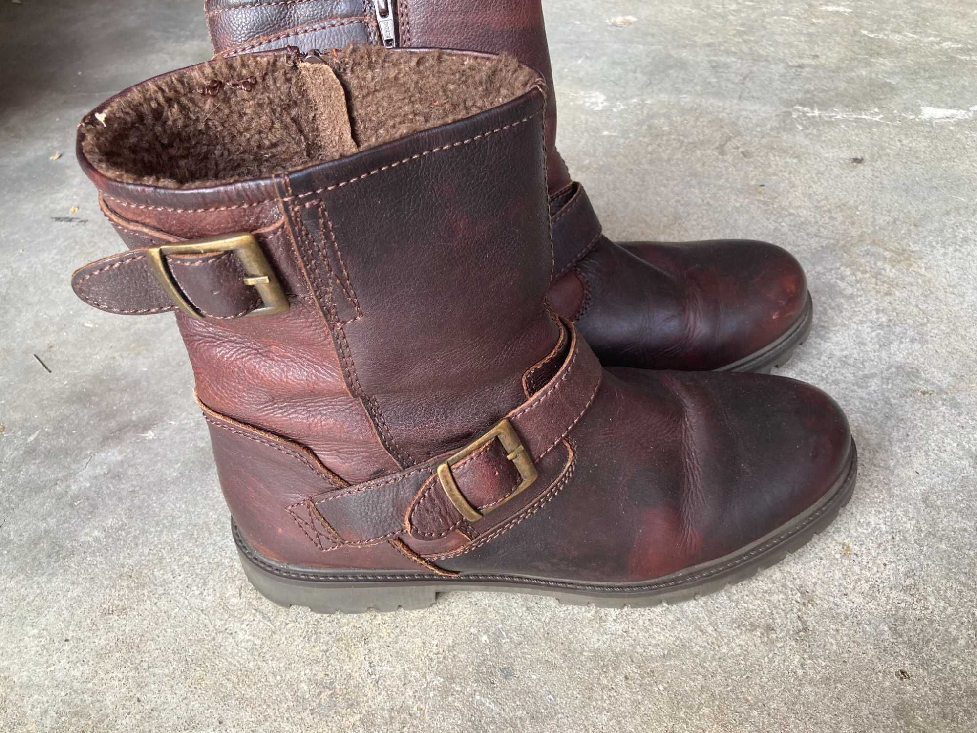Botas em Pele Mota Café Racer Biker Style 45