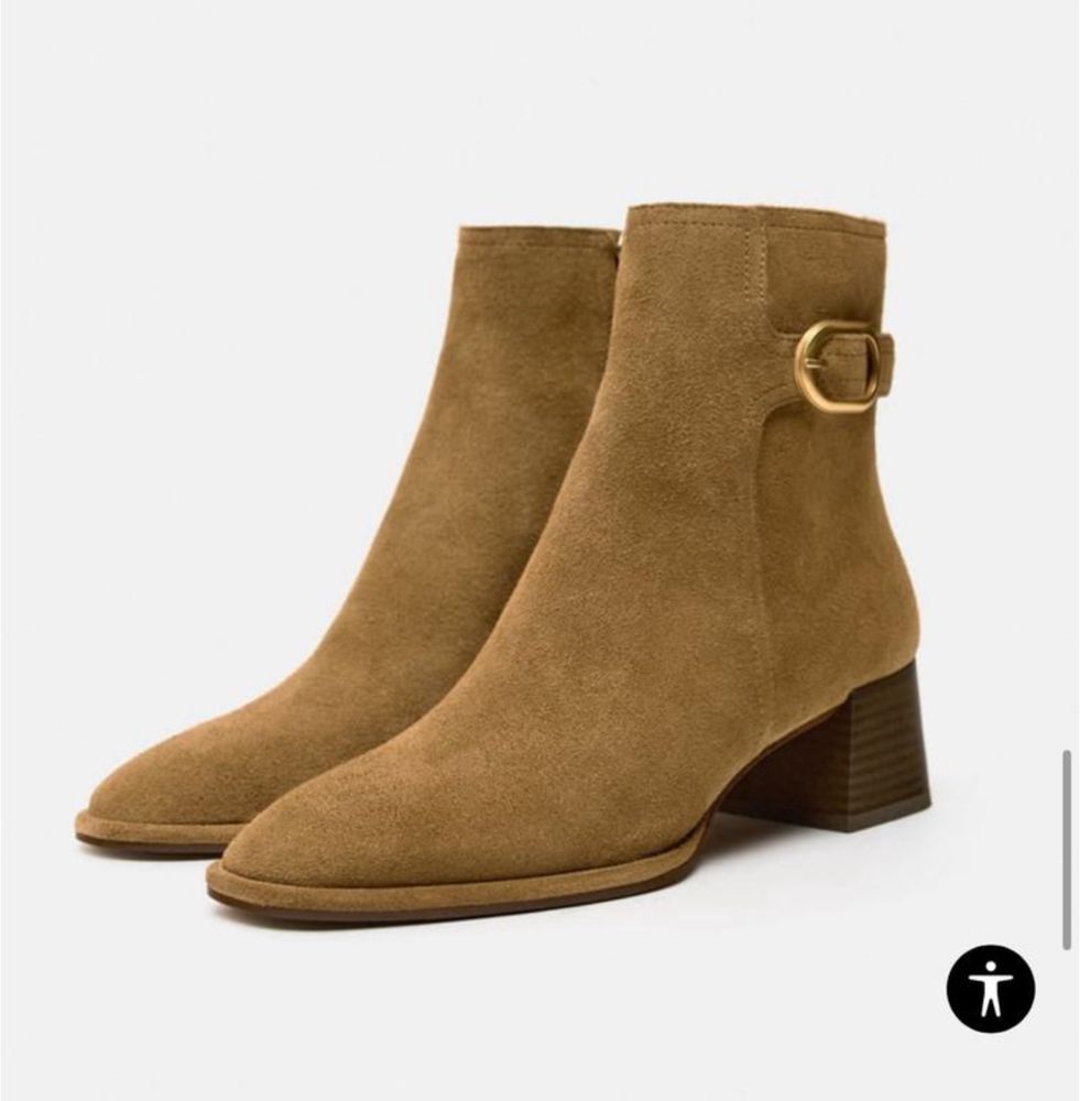Черевики замшеві черевики Zara