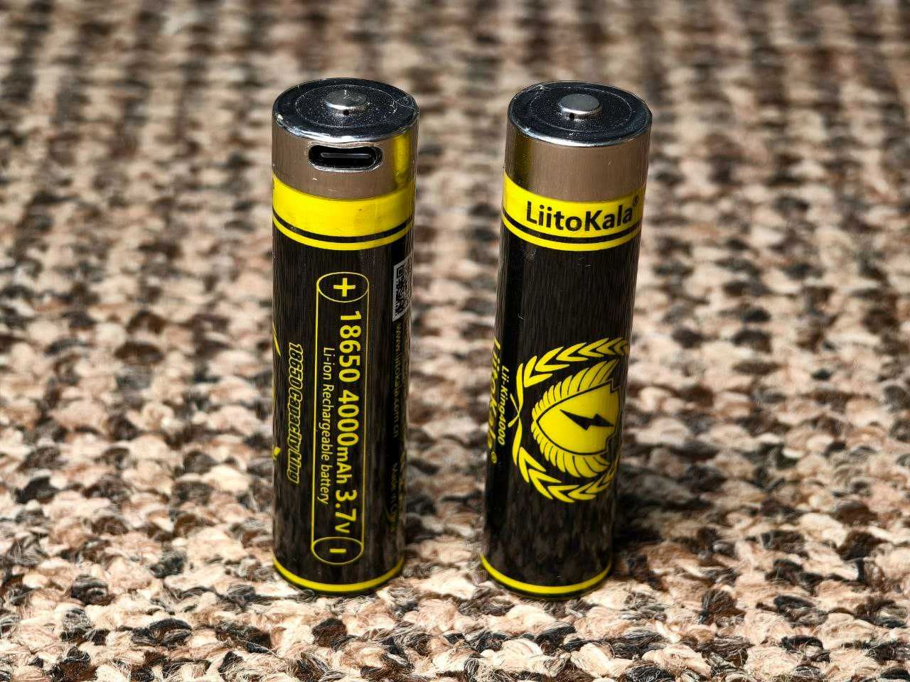 Акумулятори 18650 Liitokala King 4000Mah зарядка портом USB Type-C