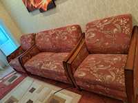 Мягкий уголок с раскладными креслами и диваном